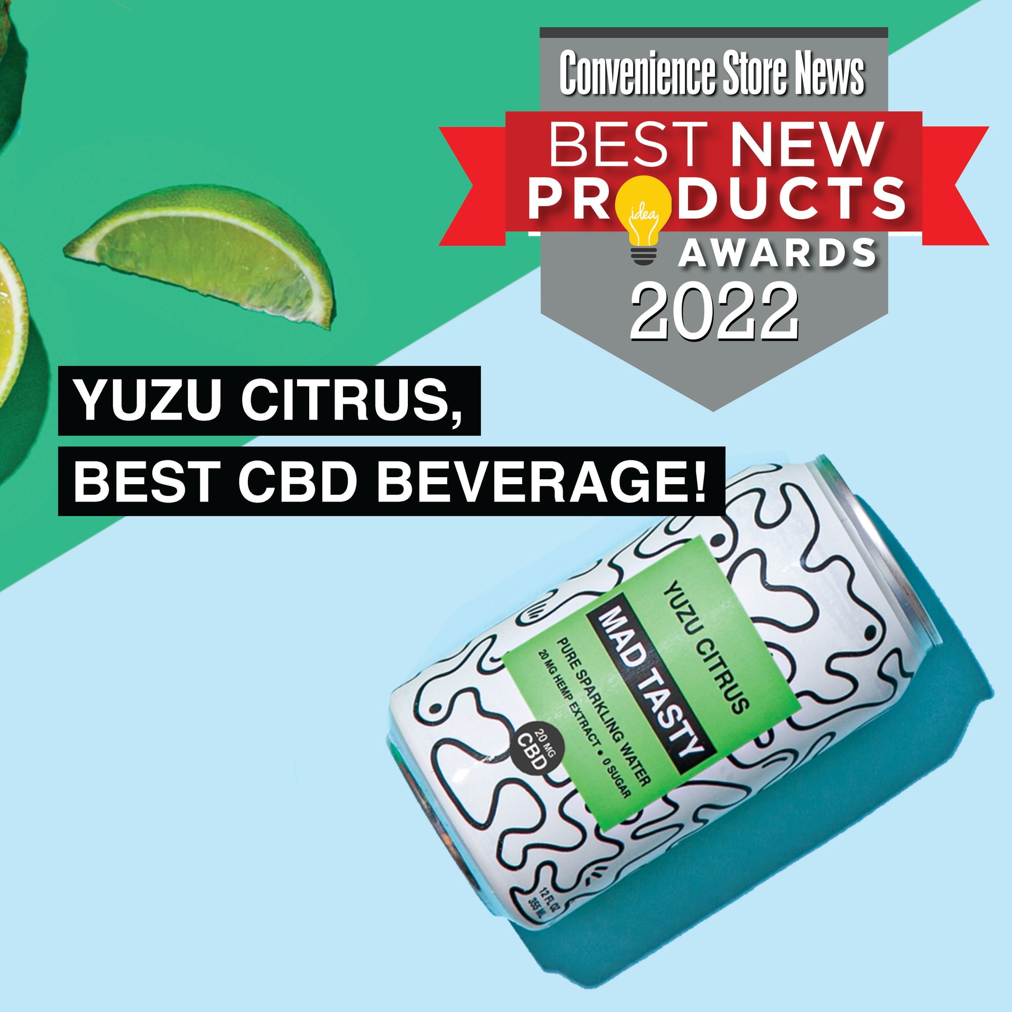 Yuzu Citrus, 2022 Best CBD Beverage!