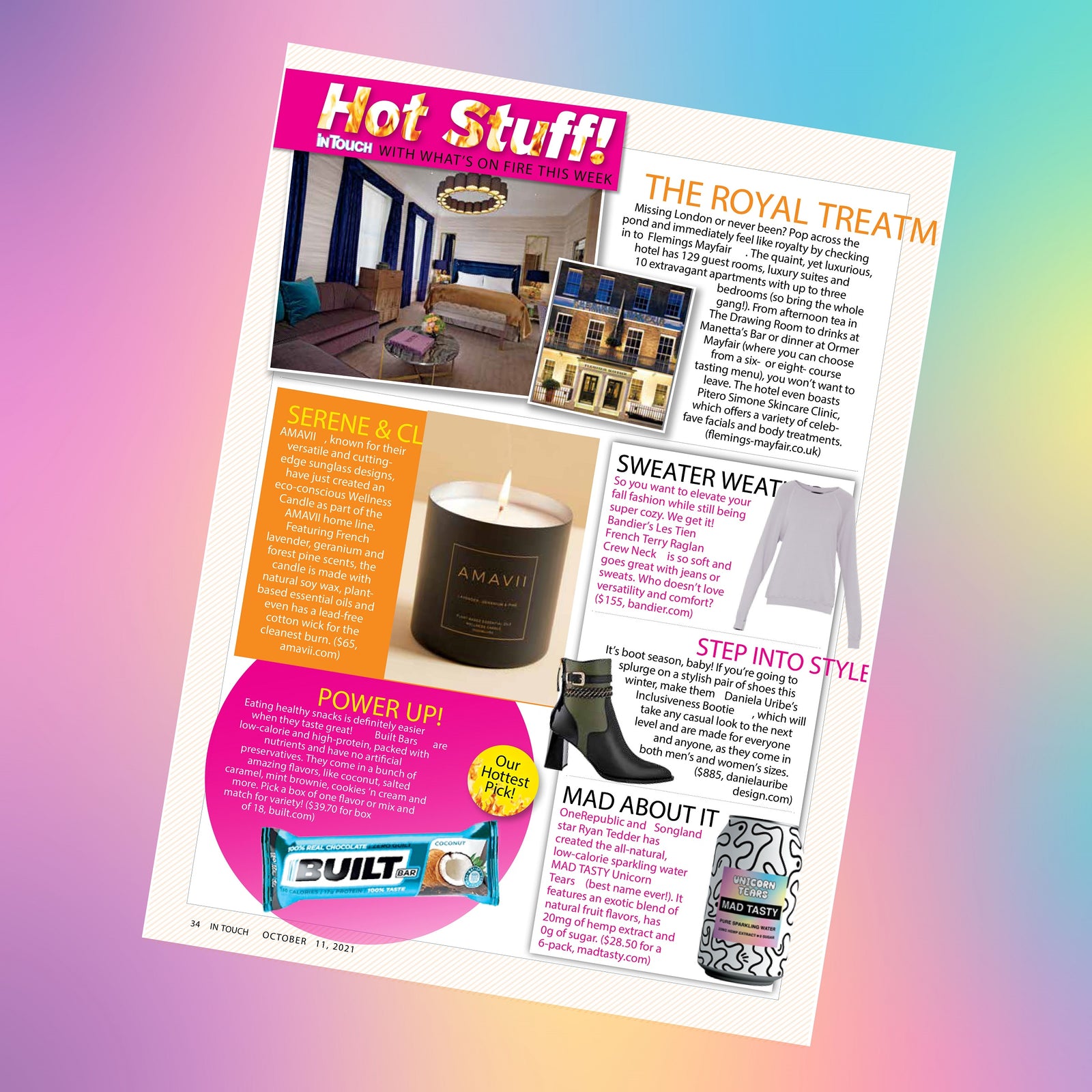 IN TOUCH MAGAZINE, HOT STUFF