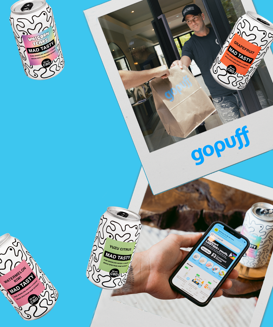 Get Mad Tasty delivered in under 30 minutes with GoPuff delivery
