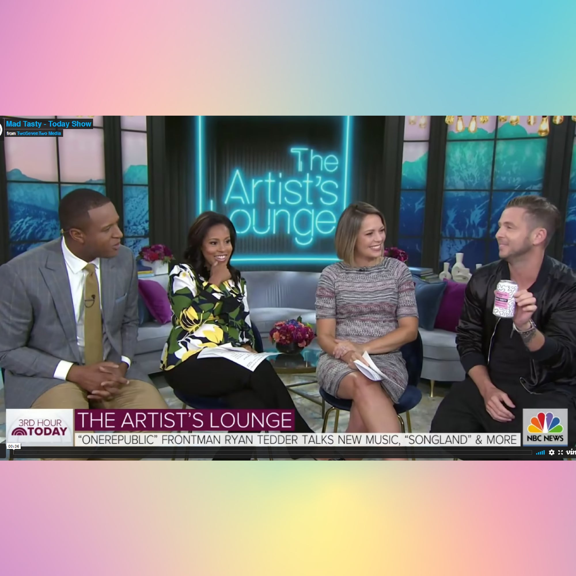 "ONEREPUBLIC" FRONTMAN TALKS NEW MUSIC AT THE TODAY SHOW - MAD TASTY