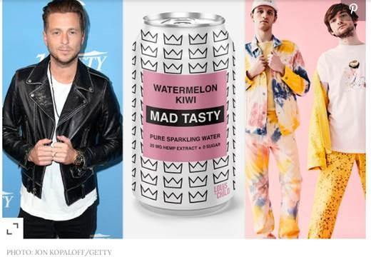 RYAN TEDDER'S CBD-INFUSED SPARKLING WATER BRAND LAUNCHES CAPSULE COLLECTION WITH LOUIS THE CHILD - MAD TASTY